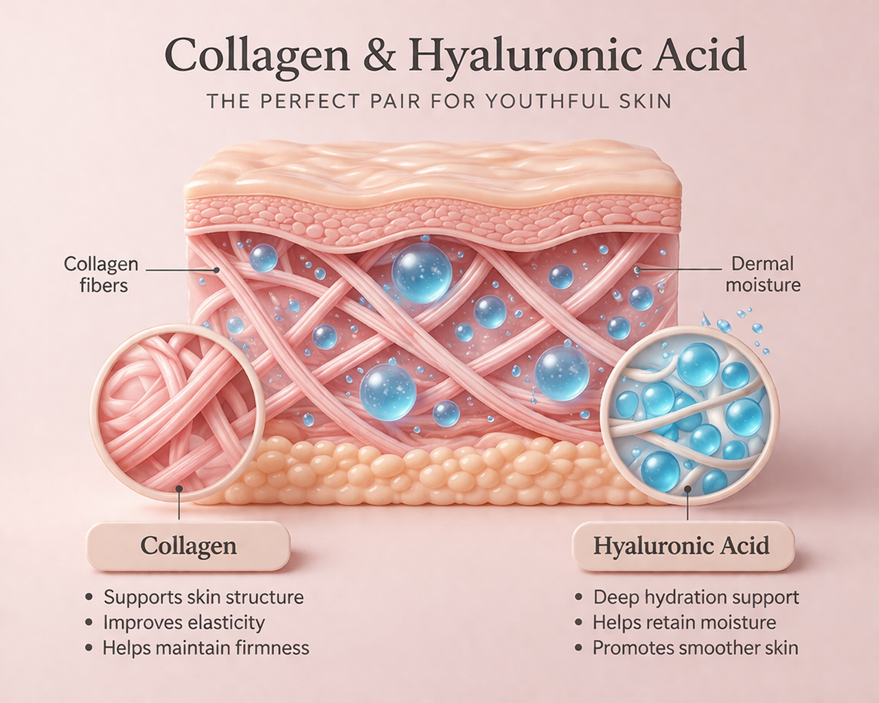 collagen and hyaluronic acid benefits for skin hydration