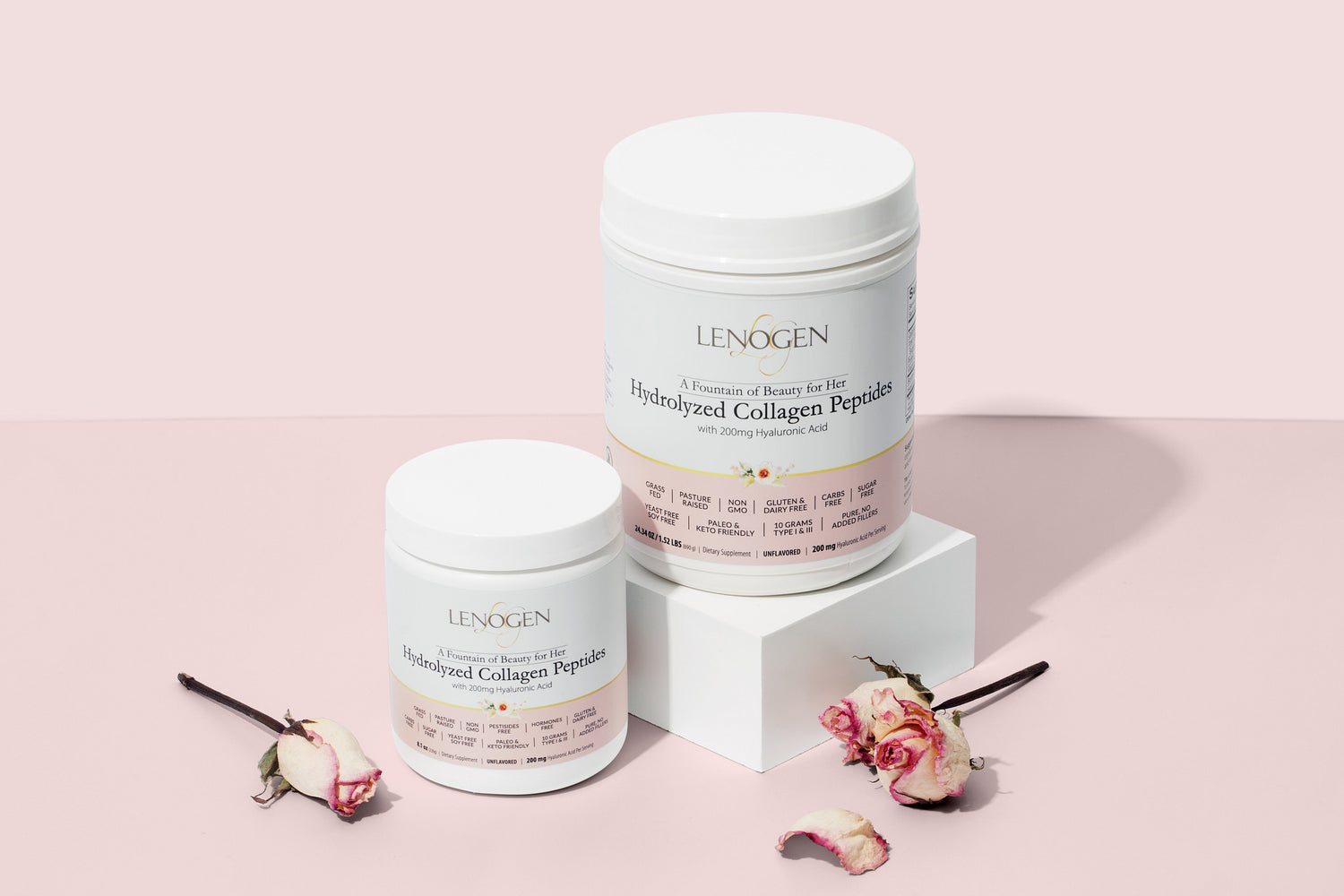 collagen peptides with hyaluronic acid supplement showing expected skin results in 30 60 90 days