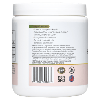 Collagen powder for Women supplement container - hair skin nails support